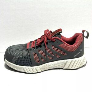 Reebok Fusion Flexweave Womens Work Sneaker Gray Size 8Wide